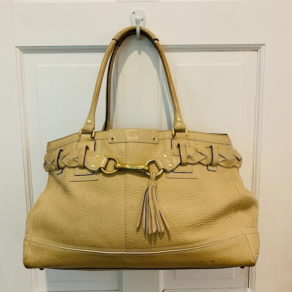 Coach Y2K 2000 Hobo Hamptons Leather Tassel Shoulder Bag No. 10529